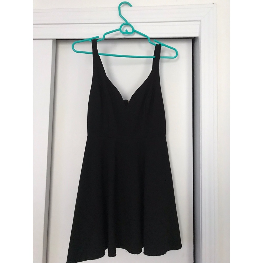 UO Black mini dress